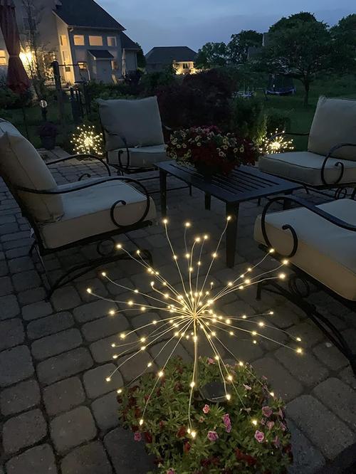 Solar Powered LED Stake Lights for Outdoor Decorating photo review