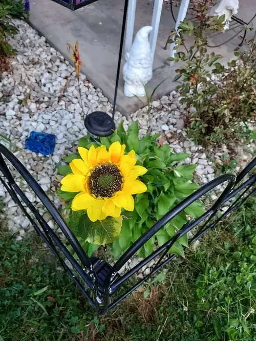 Solar Powered Sunflower Lights - Outdoor Garden Decor photo review