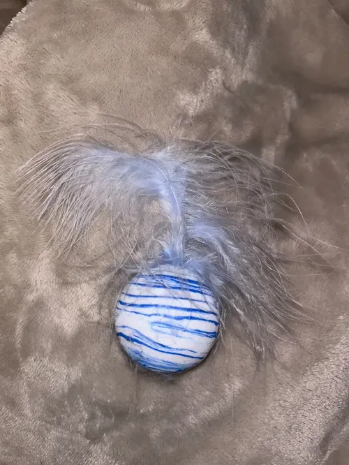 Star Ball Feather Toy for Cats - Funny Throwing Foam Ball with Texture photo review