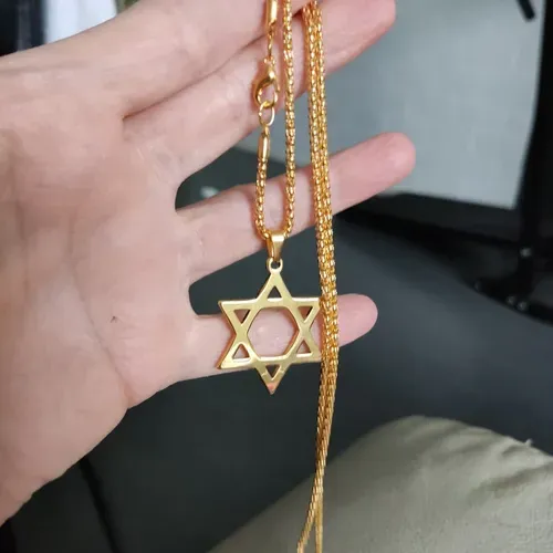 Star of David Twelve Tribes of Israel Pendant Necklace. photo review