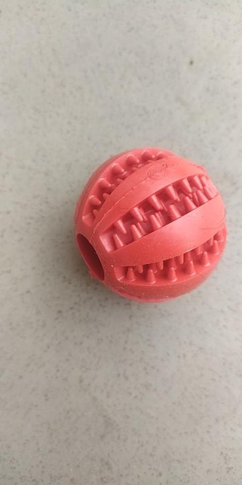 Stretchy Rubber Leaking Ball for Dogs - Funny Pet Tooth Cleaning Toys photo review