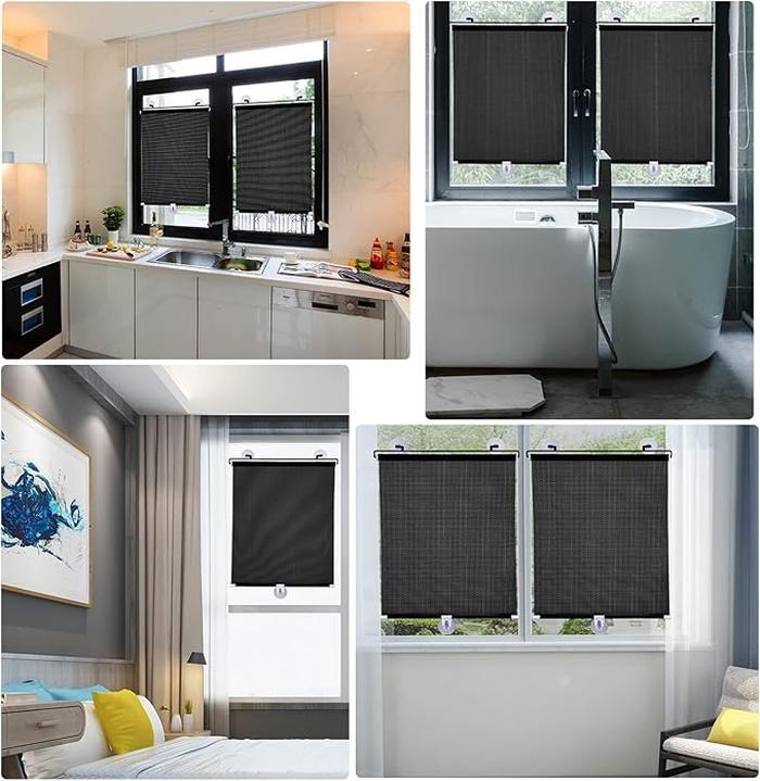 Suction Cup Solar Shades Roller Blinds