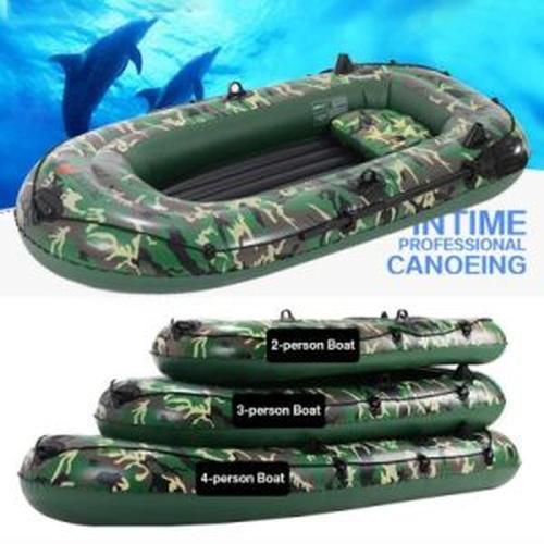 The Inflatable Boat Can Be Folded For Carrying