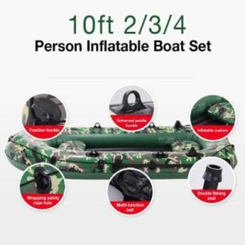 The Inflatable Boat Can Be Folded For Carrying