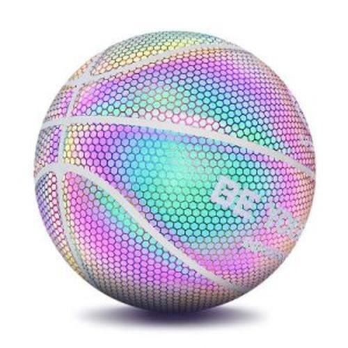 Three-Dimensional Luminous Reflective Basketball Fun Game At Night