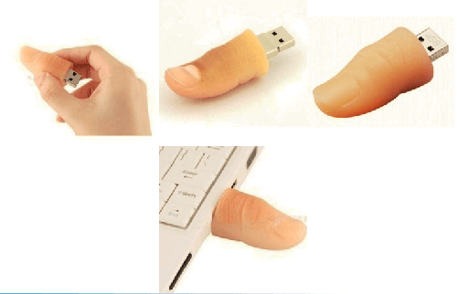 Thumb Shaped Flash Drive, Silicone Finger U Disk, USB Flash Memory Drive