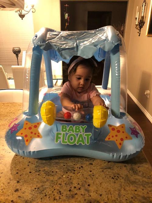 Toddler Swimming Pool Float With Canopy photo review