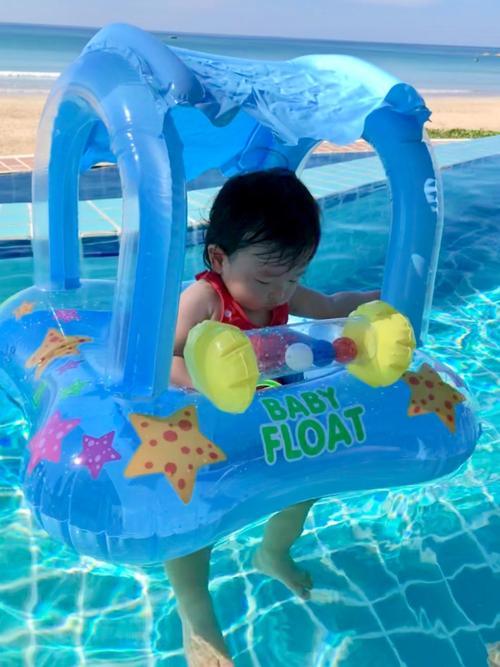 Toddler Swimming Pool Float With Canopy photo review