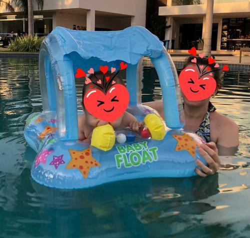 Toddler Swimming Pool Float With Canopy photo review