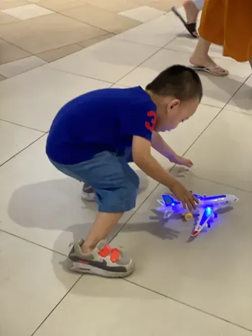 Toy Airplane Model With Lights And Music For Kids photo review