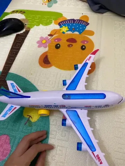 Toy Airplane Model With Lights And Music For Kids photo review