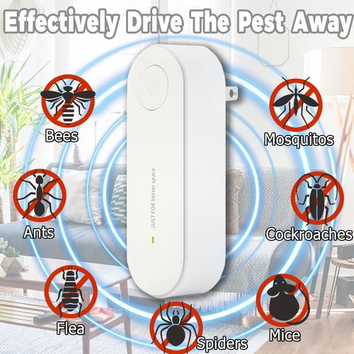 Ultrasonic Insect Repellent Repeller for Mosquitoes, Spiders, Pests, Cockroaches