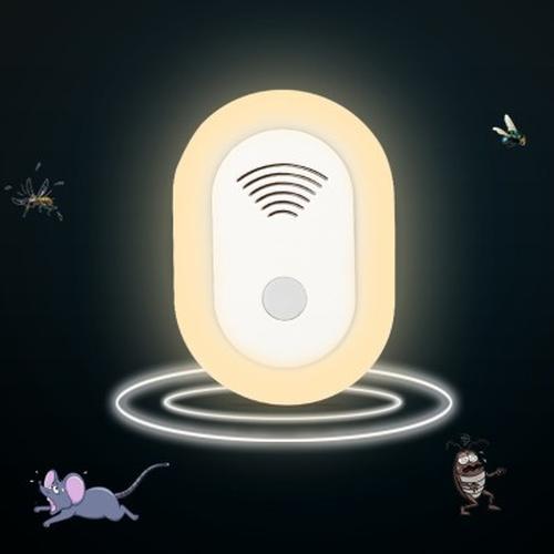 Ultrasonic Mosquito Repellent with Night Light for Home &amp; Garden