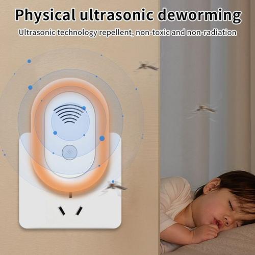 Ultrasonic Mosquito Repellent with Night Light for Home &amp; Garden