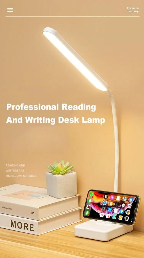 USB Rechargeable Dimmable LED Eye-Protection Desk Lamp with 3 Modes and Foldable Gooseneck for Reading, Studying, and Night Light