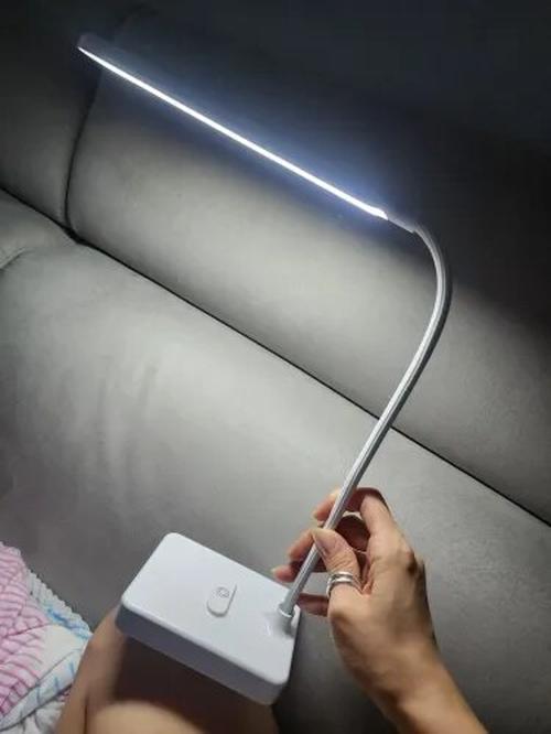 USB Rechargeable Dimmable LED Eye-Protection Desk Lamp with 3 Modes and Foldable Gooseneck for Reading, Studying, and Night Light photo review