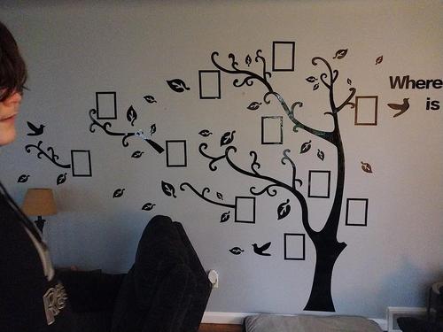 Wall Stickers For TV Living Room Sofa 3D Wall Art Home Decoration photo review