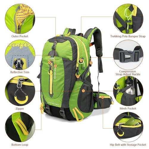 Waterproof Climbing Backpacks Men Women Outdoor Sports Backpacks Camping Hiking Backpacks Sports Bag Mountaineering Bag