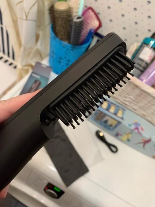 Wireless Charging Portable Usb Hair Straightener Hairstyle Comb photo review